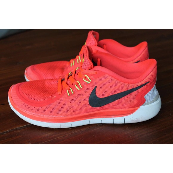 NIKE Free 5.0 GS Youth's Running Shoes 725104-600 Size 6.5Y/Womens Size 8 Orange - Picture 4 of 10